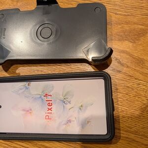 Google Pixel 7 with Black Case